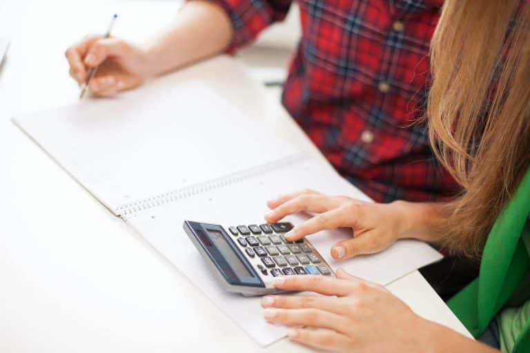 using a calculator to practice economic independence